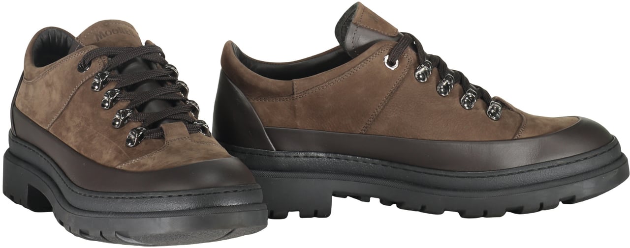 Moorer Leather lace-up shoes Bruin