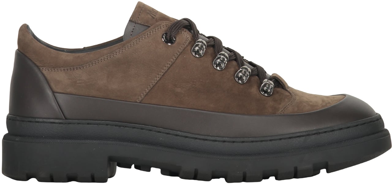 Moorer Leather lace-up shoes Bruin