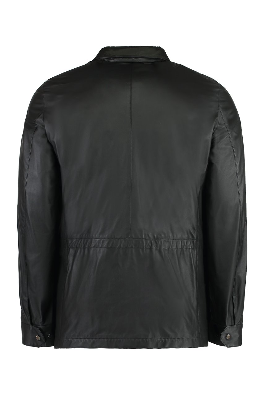 Moorer Sarnico leather jacket Groen