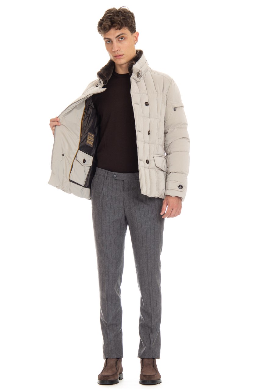 Moorer Half Chest Down Jacket Mod. Siro-Os Grijs