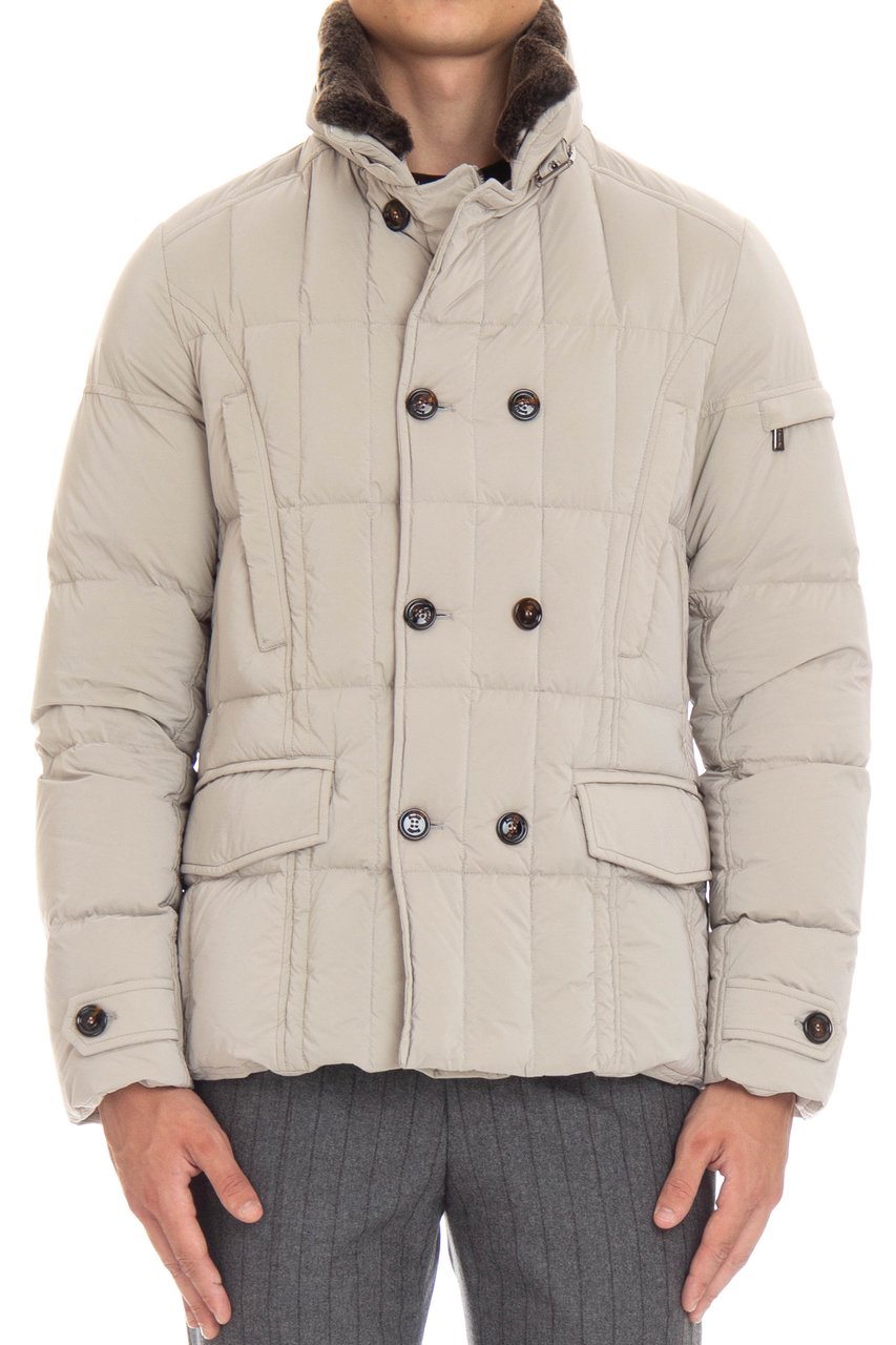 Moorer Half Chest Down Jacket Mod. Siro-Os Grijs