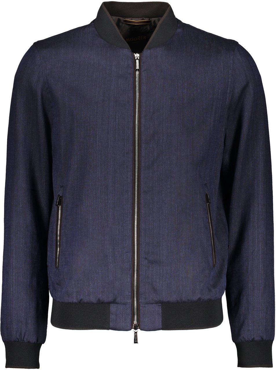 Moorer Bomber jacket in technical fabric Blauw