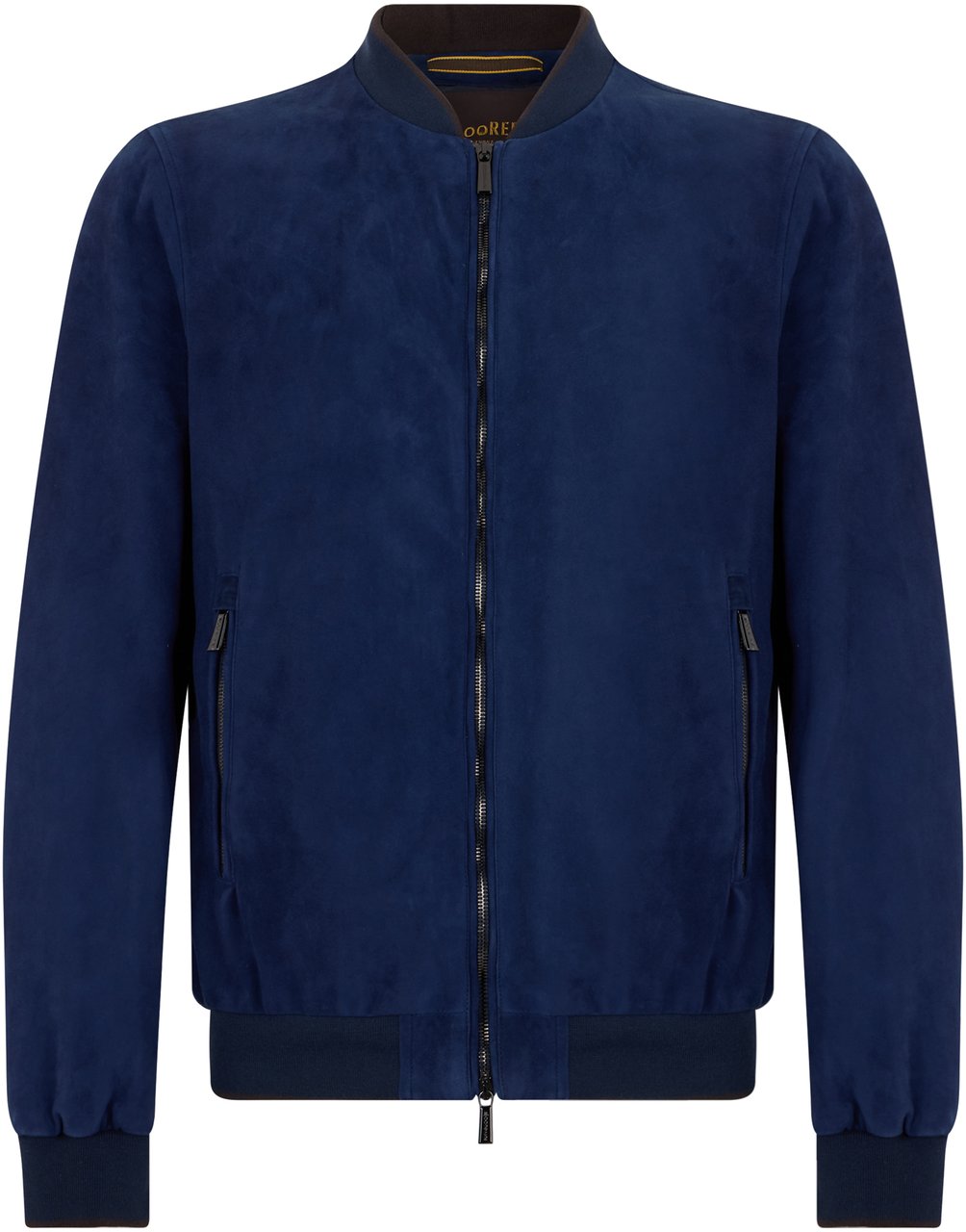 Moorer Blue suede jacket Blauw
