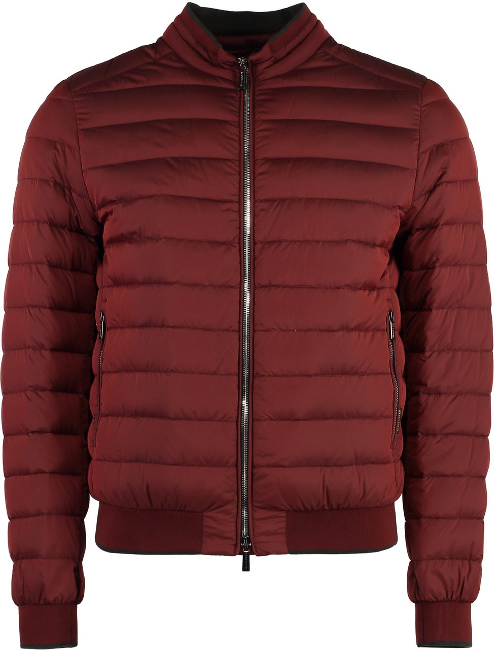Moorer Full zip down jacket Rood