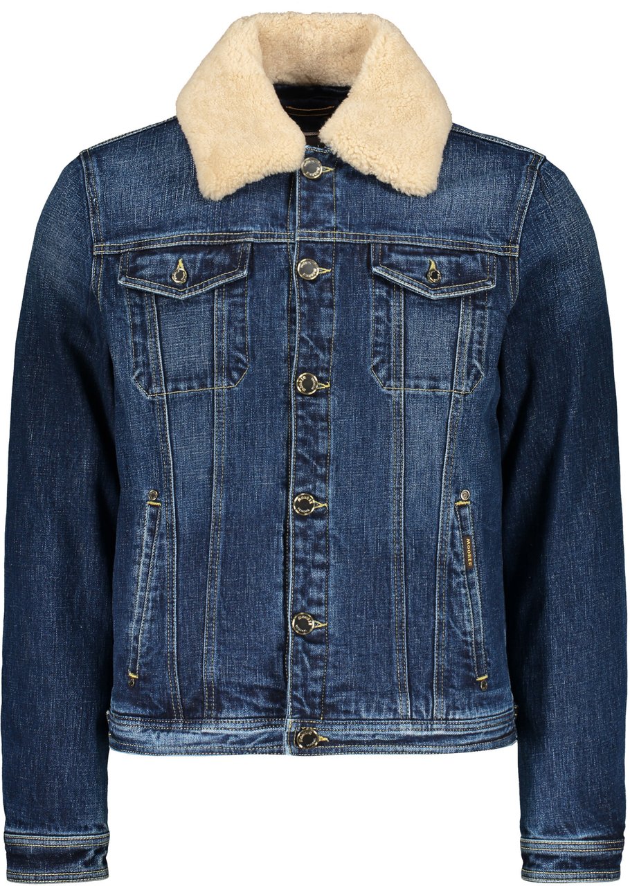 Moorer Taburno padded jacket Blauw