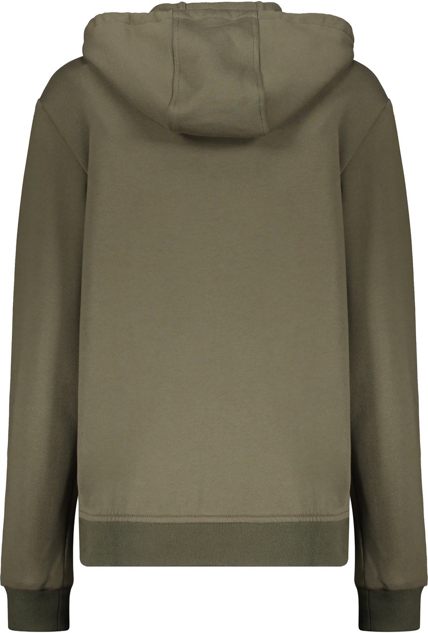 Moorer Olive green hoodie Groen