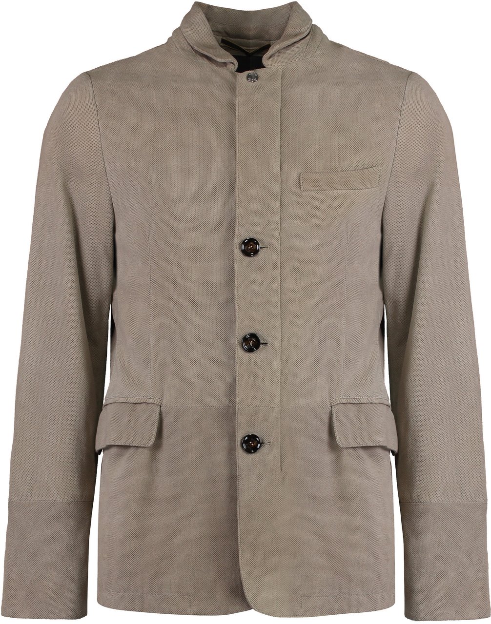 Moorer Tebaldo leather jacket Neutraal