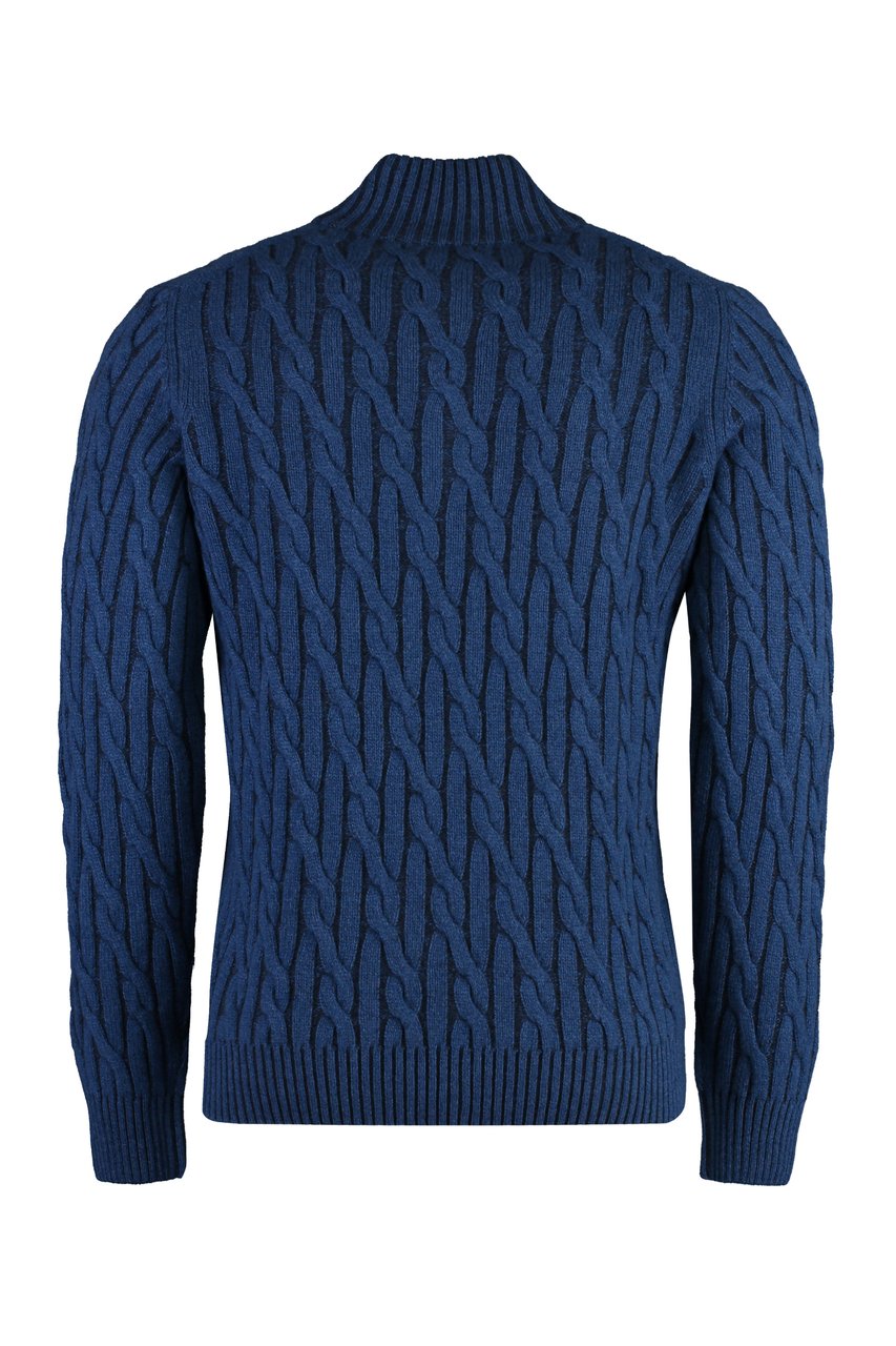 Moorer Terni Wool and cashmere sweater Blauw