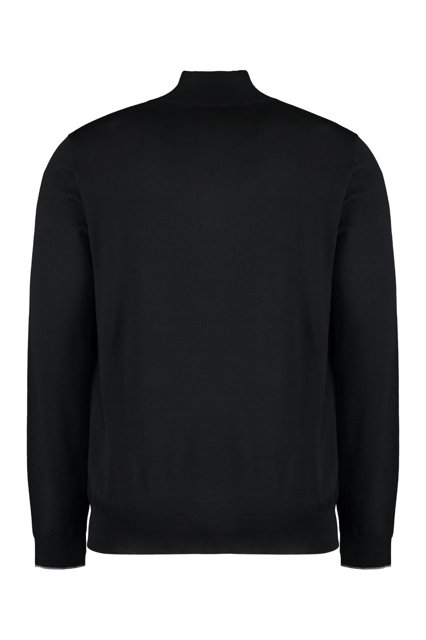 Moorer Terni wool turtleneck sweater Zwart