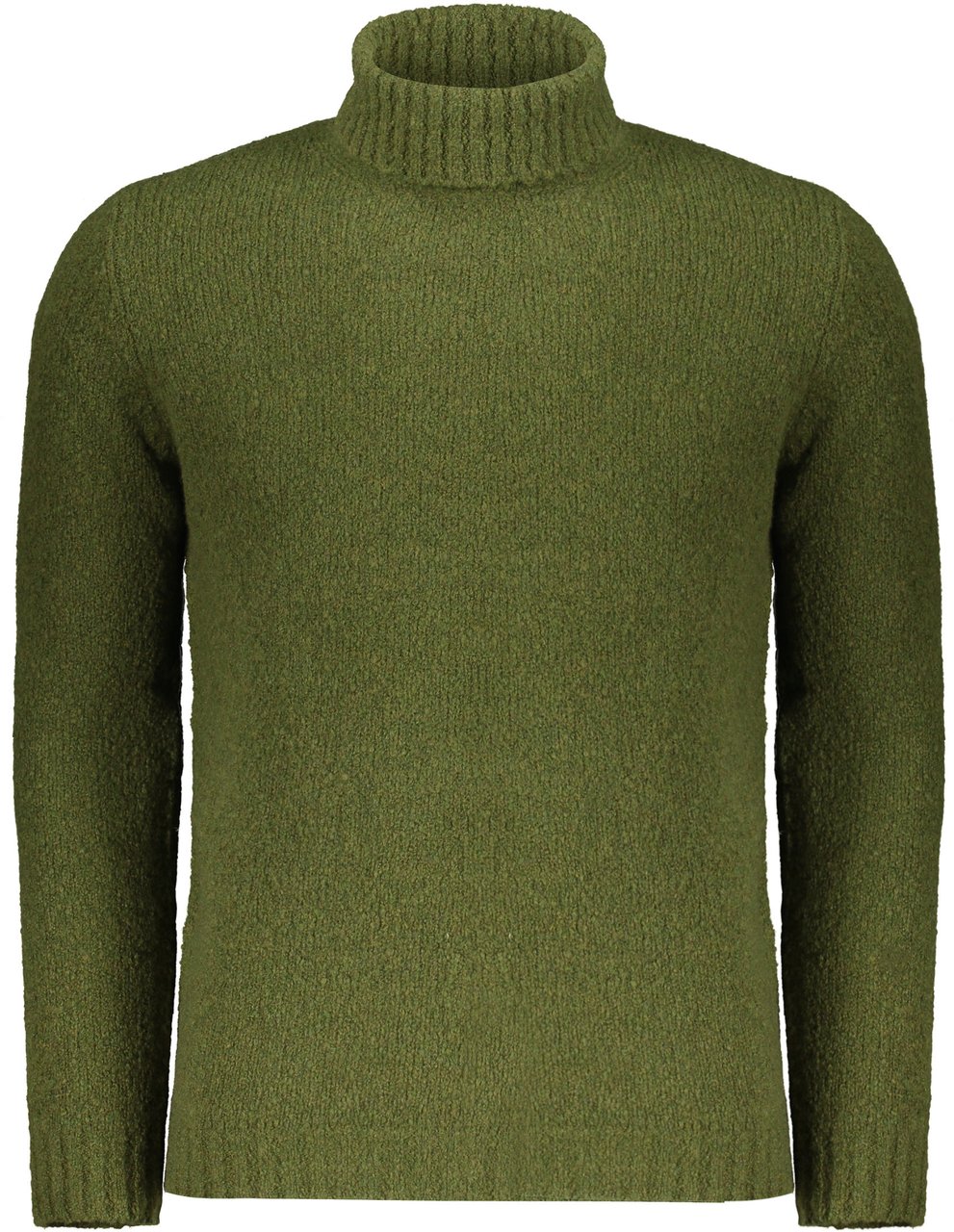 Moorer Elegant Olive Green Turtleneck Sweater Groen
