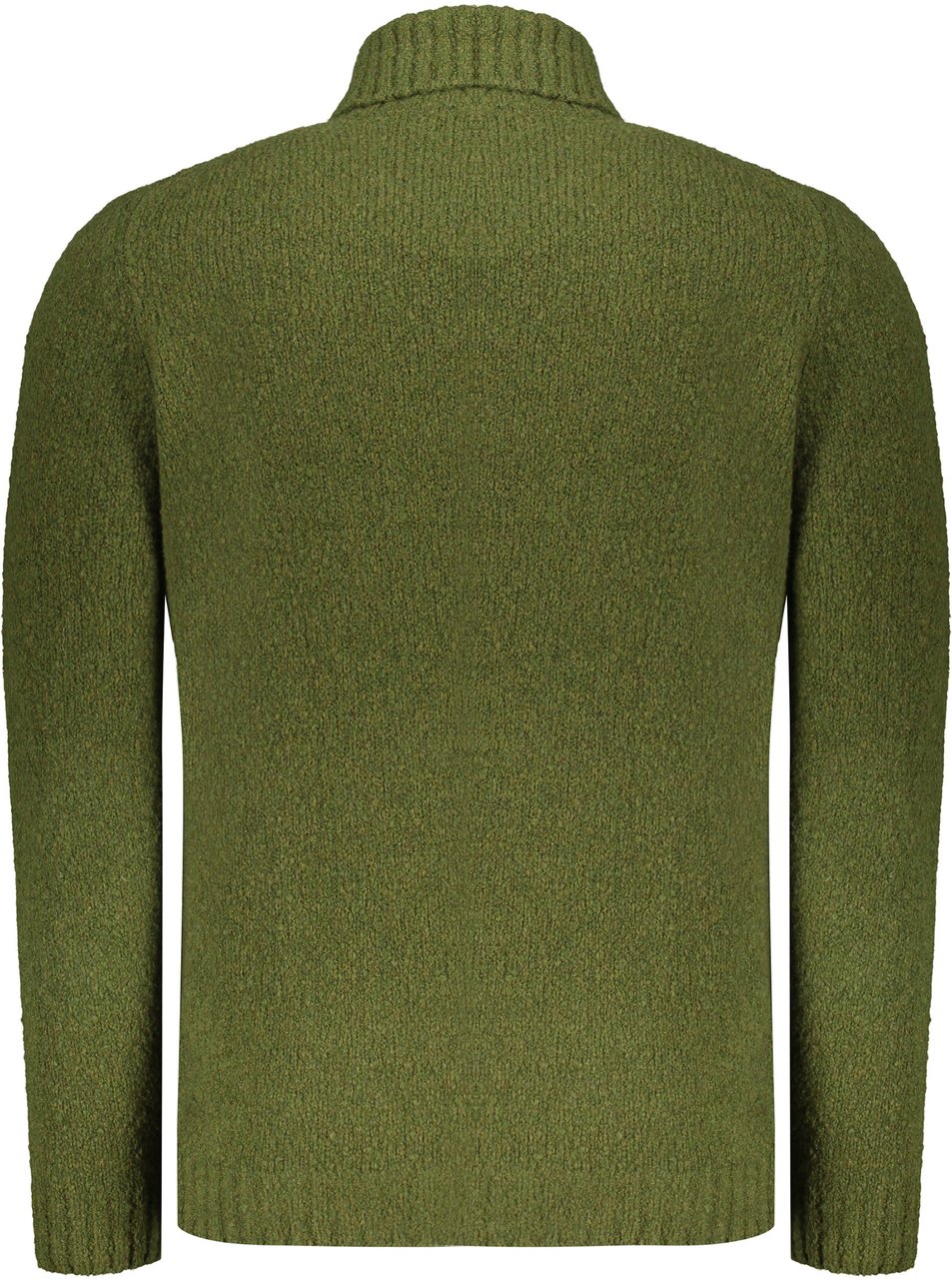 Moorer Elegant Olive Green Turtleneck Sweater Groen