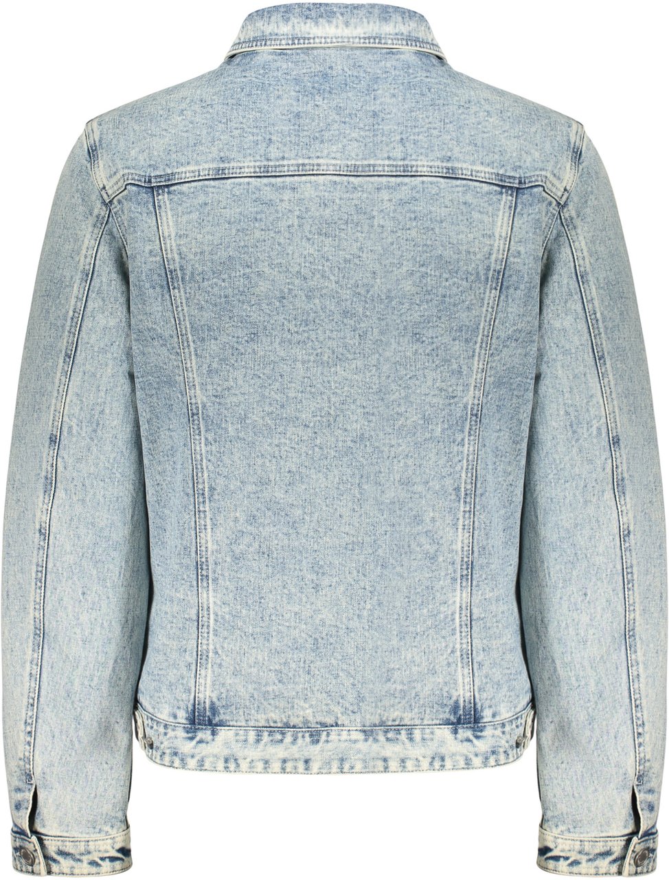 Moorer Light denim jacket with a classic design Blauw