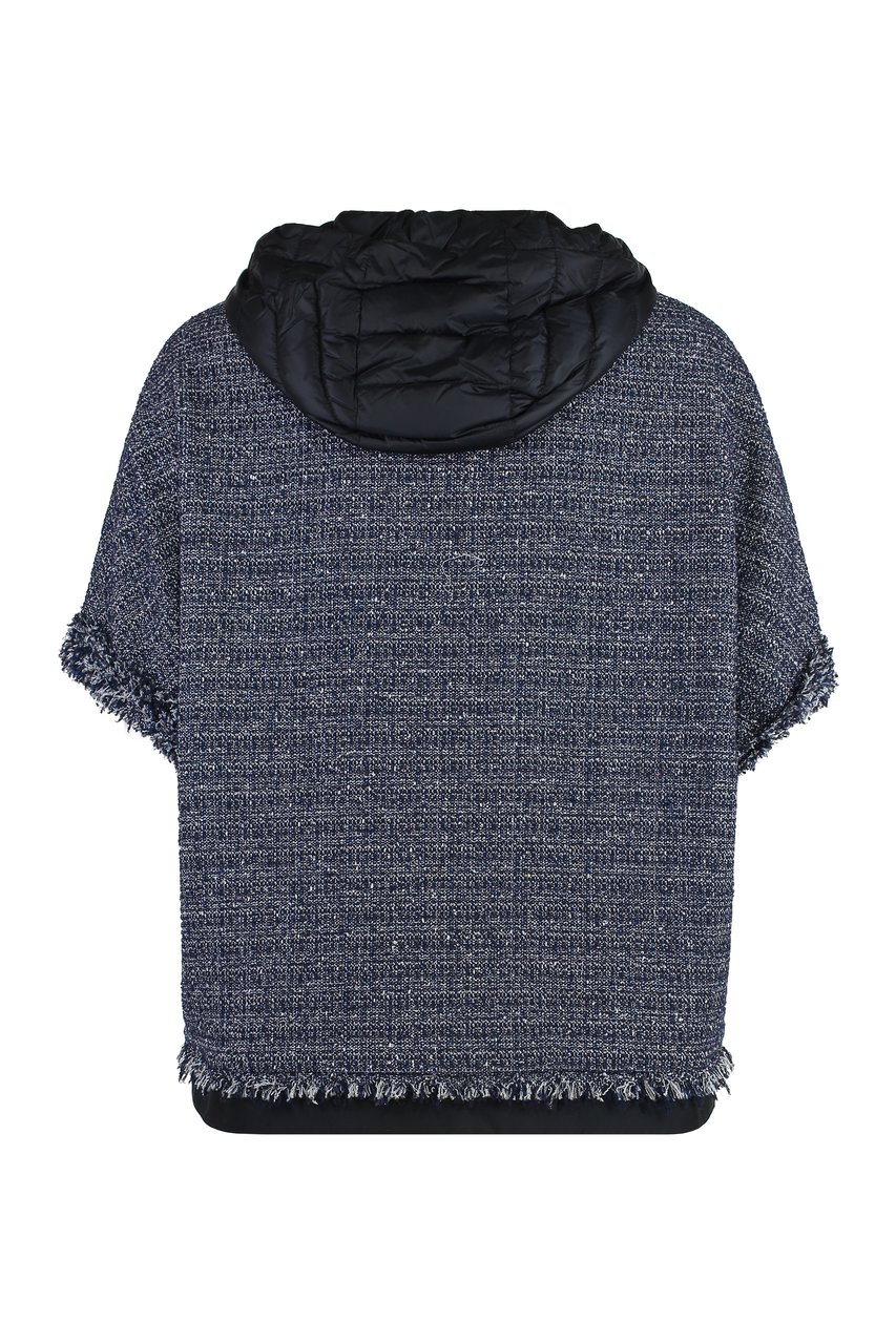 Moorer Ursula boucle knit coat Blauw