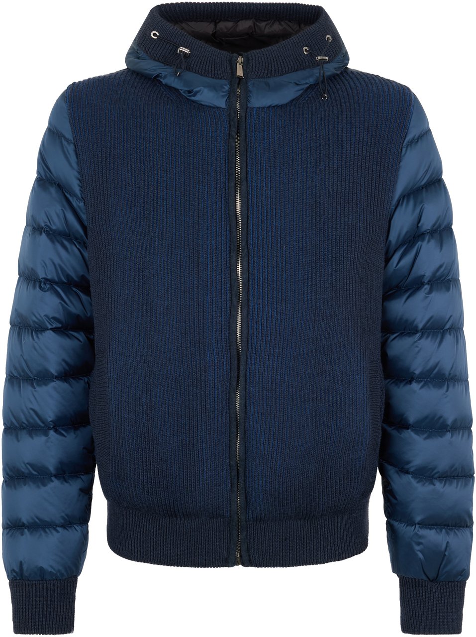 Moorer Modern sporty hoodie Blauw