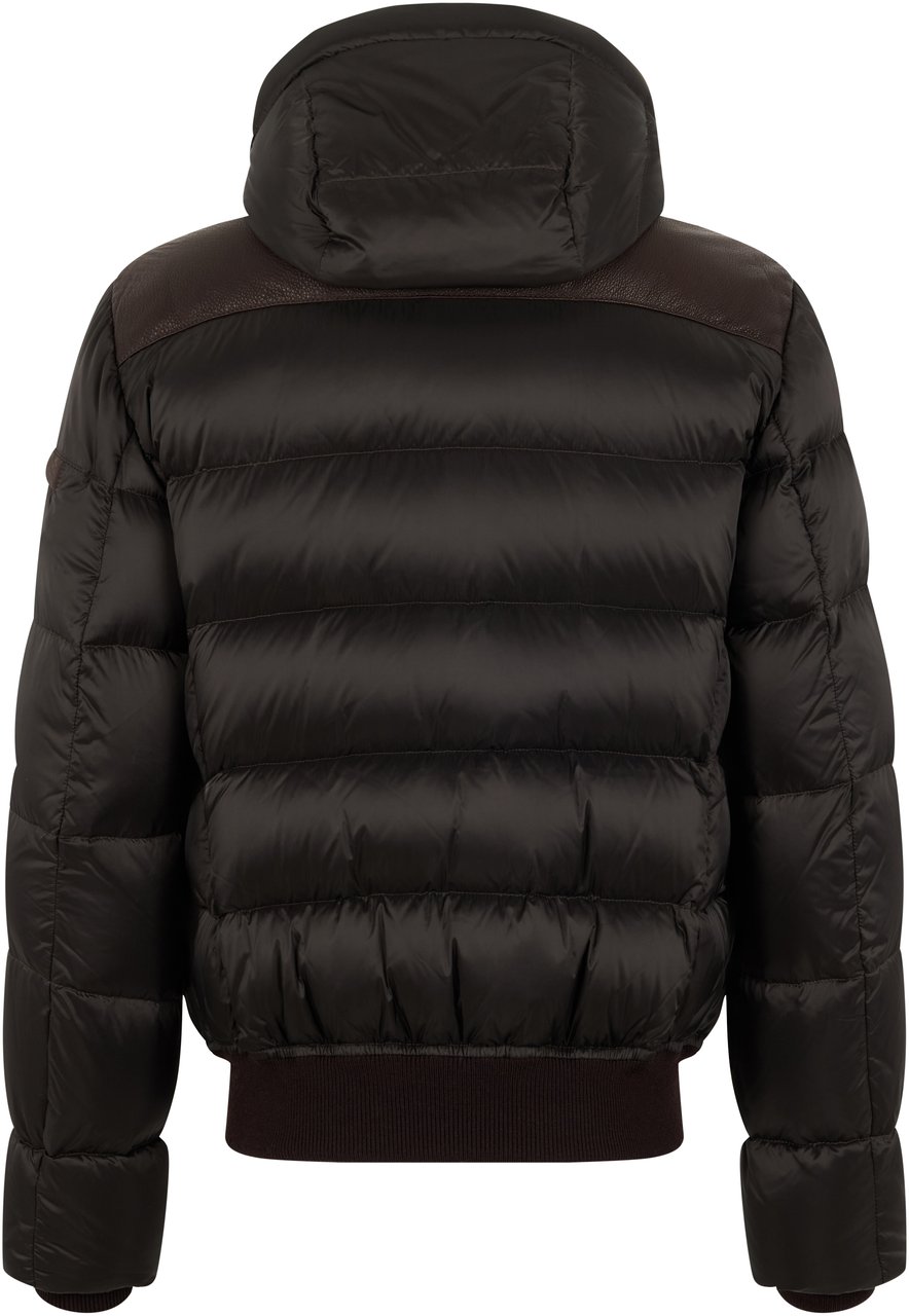 Moorer Padded jacket with hood, stylish and comfortable Bruin