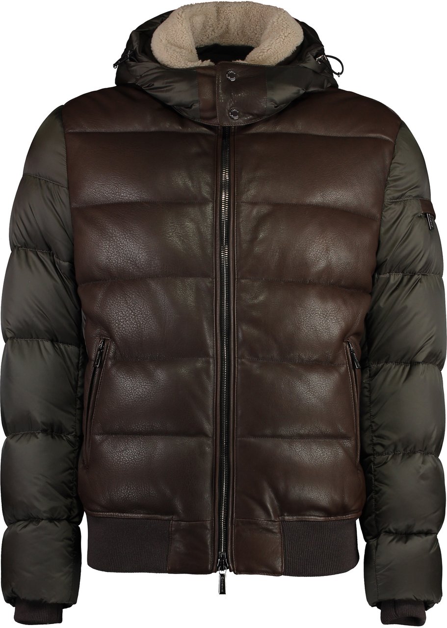 Moorer Wright hooded down jacket Bruin