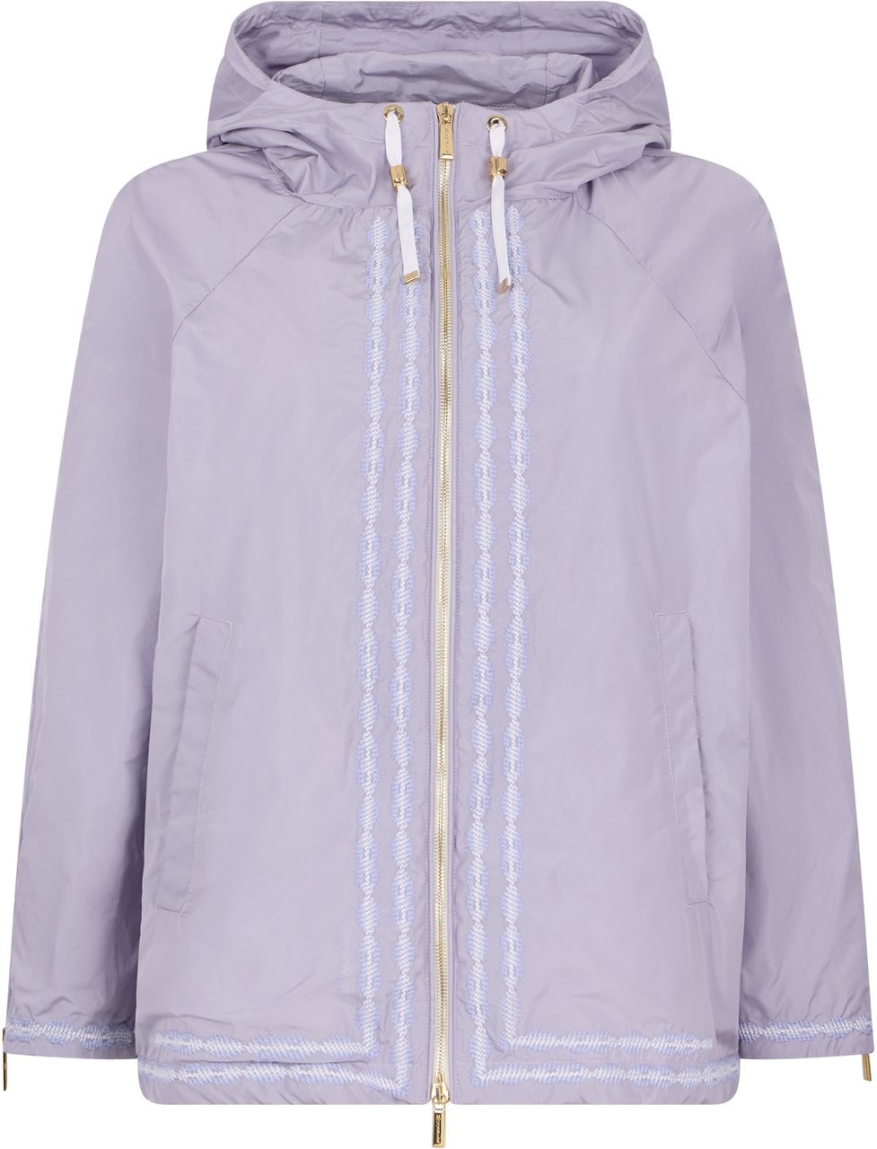 Moorer Light purple jacket with elegant hood Paars
