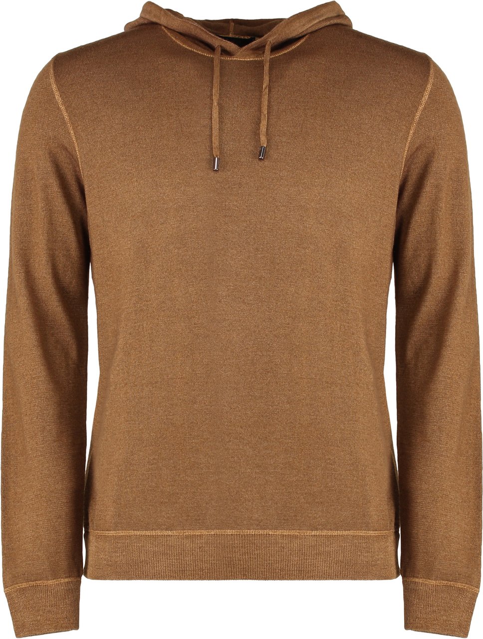 Moorer Zane knitted hoodie Bruin