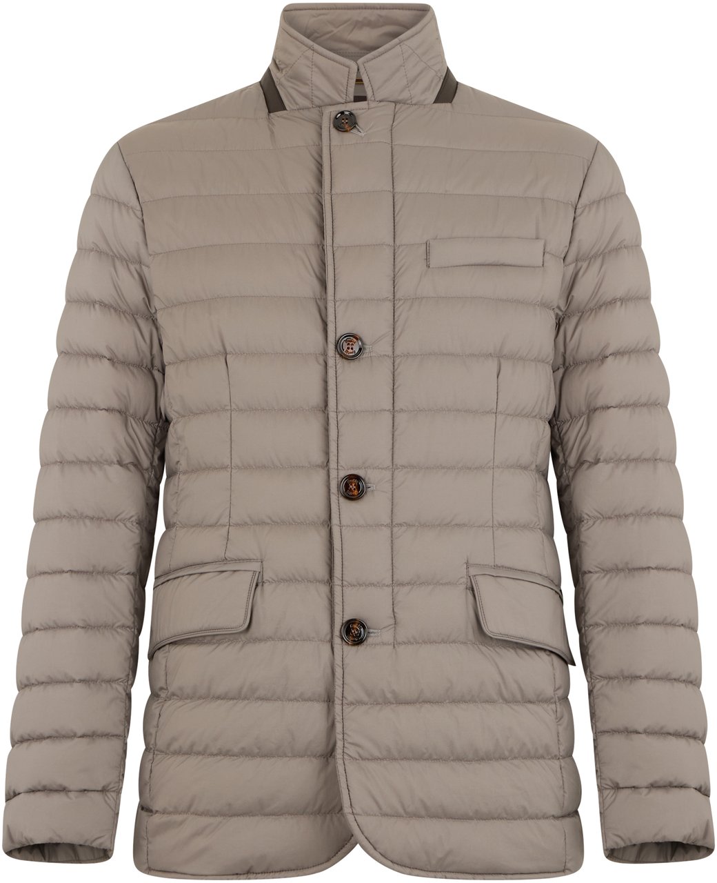 Moorer Mud-colored puffer jacket with a casual and versatile design Neutraal