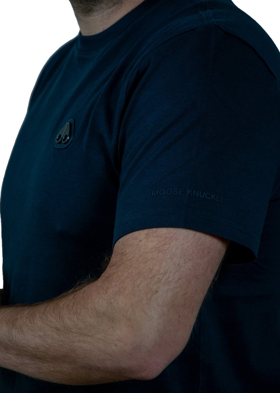 Moose Knuckles Moose Knuckles Crescent Tee Blauw