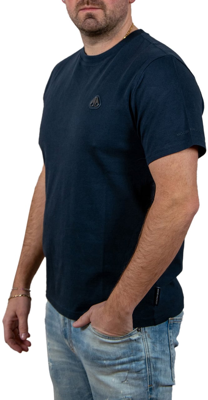 Moose Knuckles Moose Knuckles Crescent Tee Blauw