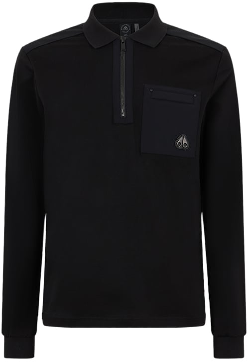 Moose Knuckles Moose Knuckles Dalon LS Polo Zwart