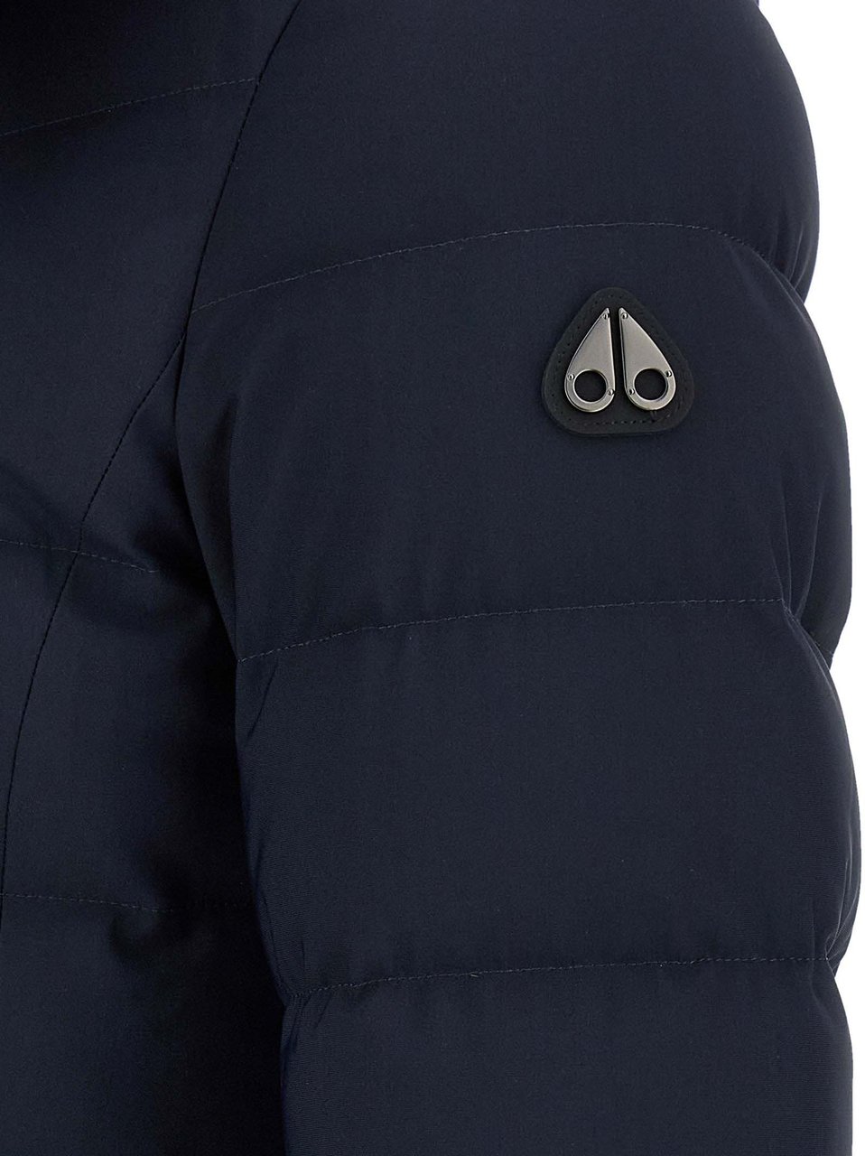Moose Knuckles Blue Nylon Parka Blauw
