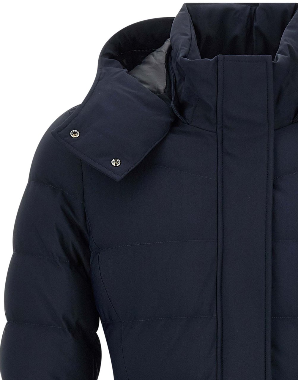 Moose Knuckles Blue Nylon Parka Blauw
