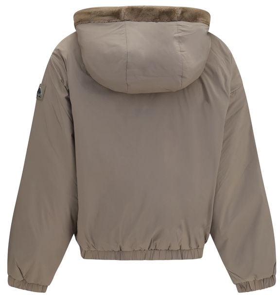 Moose Knuckles Brown Faux Fur Sweatshirt Bruin