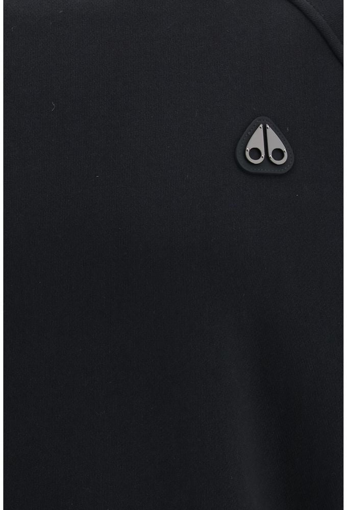 Moose Knuckles Black Polyester Sweatshirt Zwart