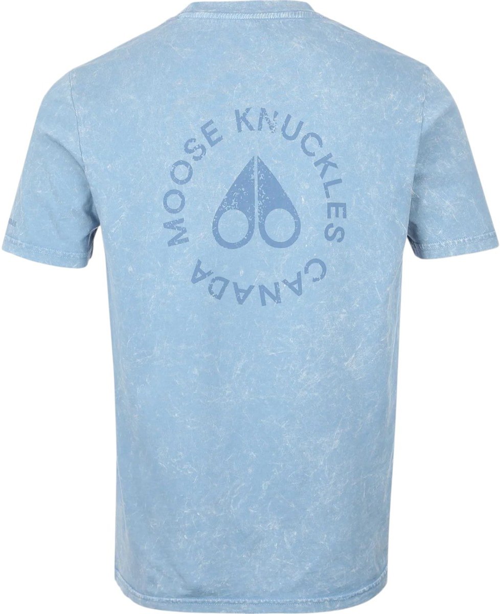 Moose Knuckles Heren T-shirt Blauw