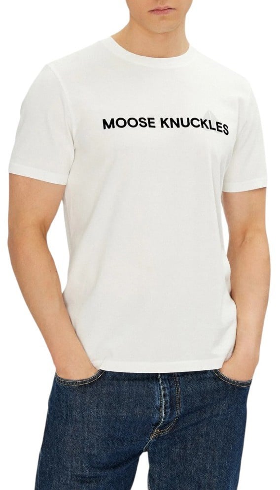 Moose Knuckles Heren T-shirt Wit