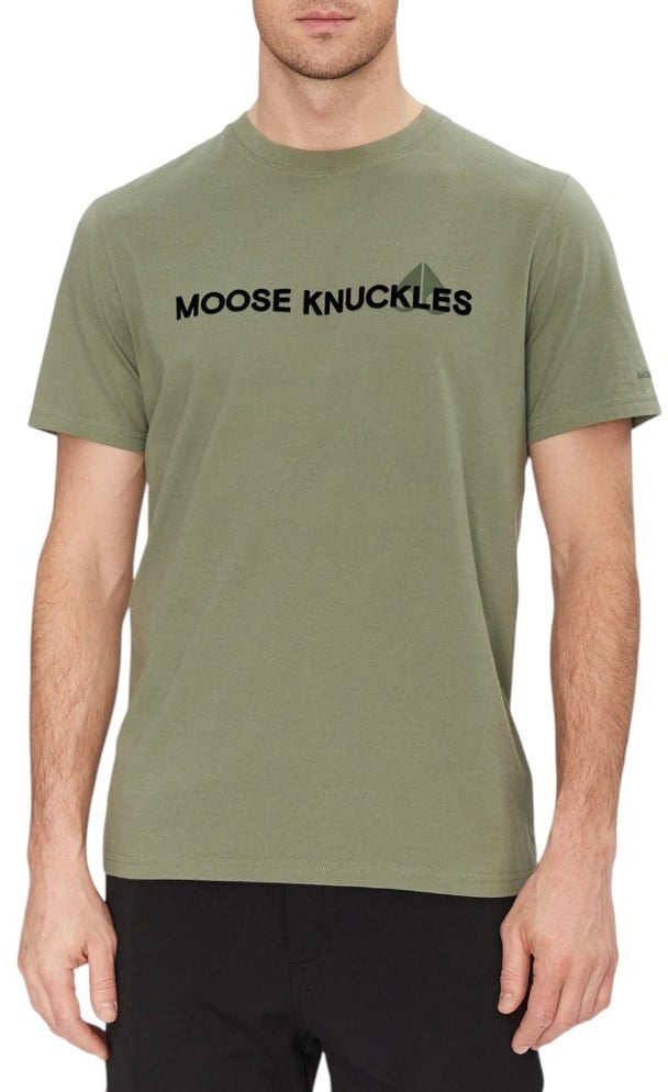 Moose Knuckles Heren T-shirt Groen
