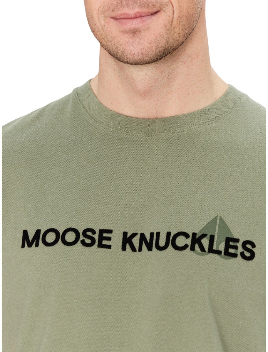 Moose Knuckles Heren T-shirt Groen