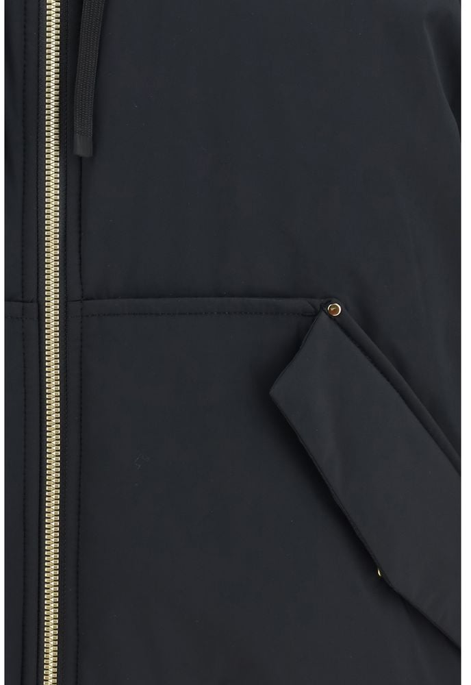 Moose Knuckles Black Nylon Bomber Zwart