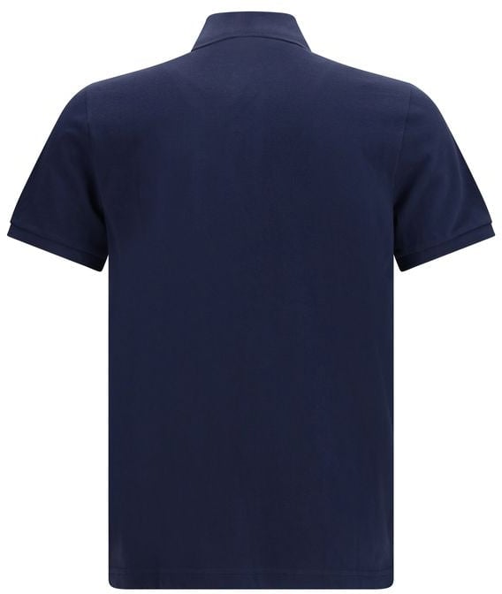 Moose Knuckles Blue Cotton Polo Shirt Blauw