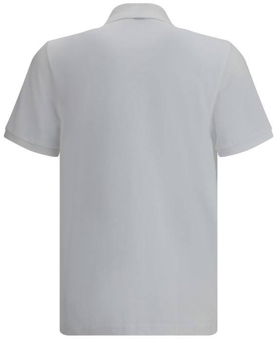 Moose Knuckles White Cotton Polo Shirt Wit