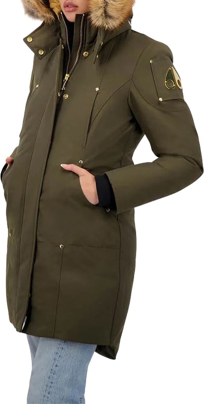 Moose Knuckles Army Cotton Jacket Coat Donkergroen