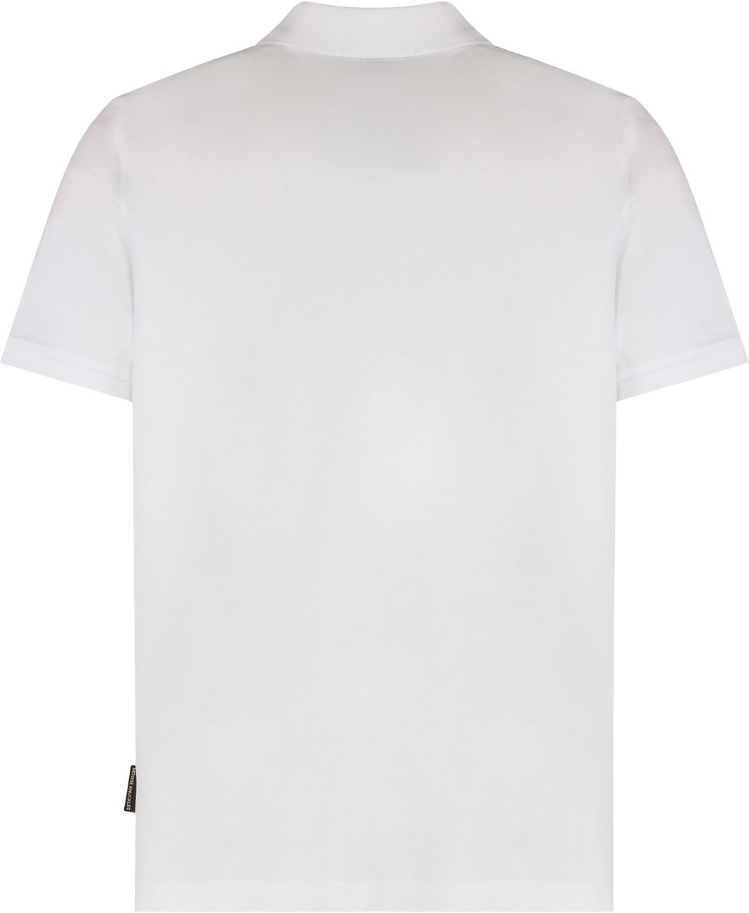 Moose Knuckles Short sleeve cotton polo shirt Wit