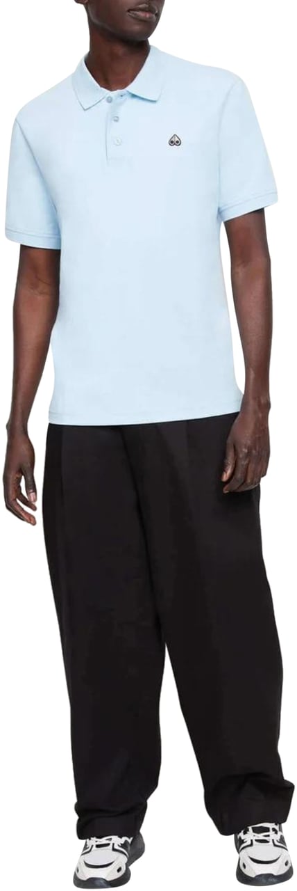 Moose Knuckles Moose Knuckles Pique Polos Lichtblauw M12mt712 Blauw