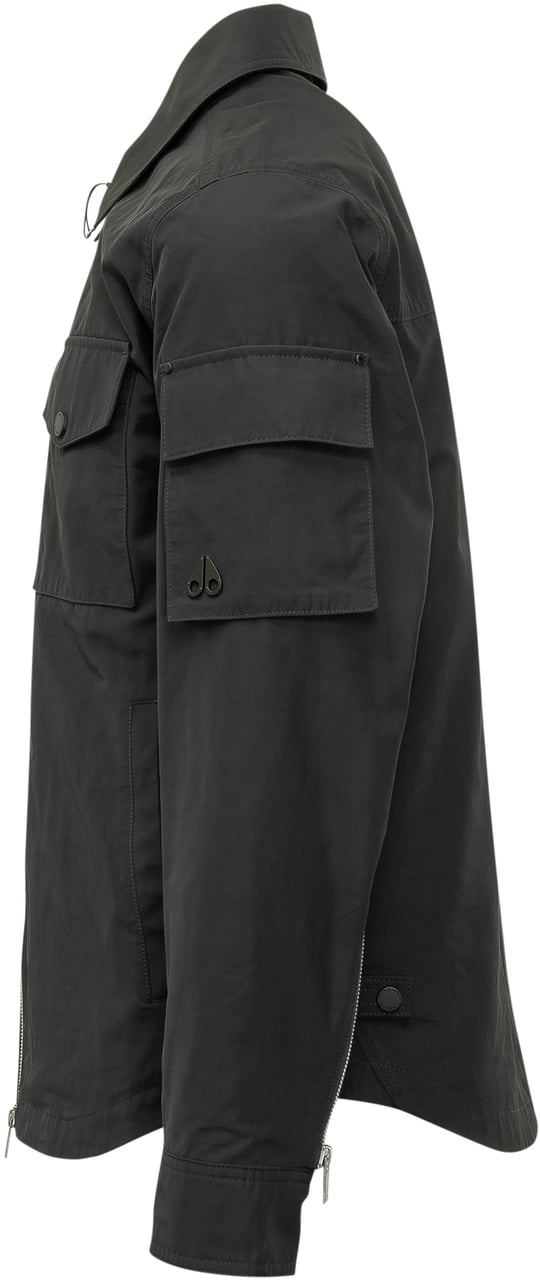 Moose Knuckles Giacca con Zip e Tasche con Patta Donkergrijs