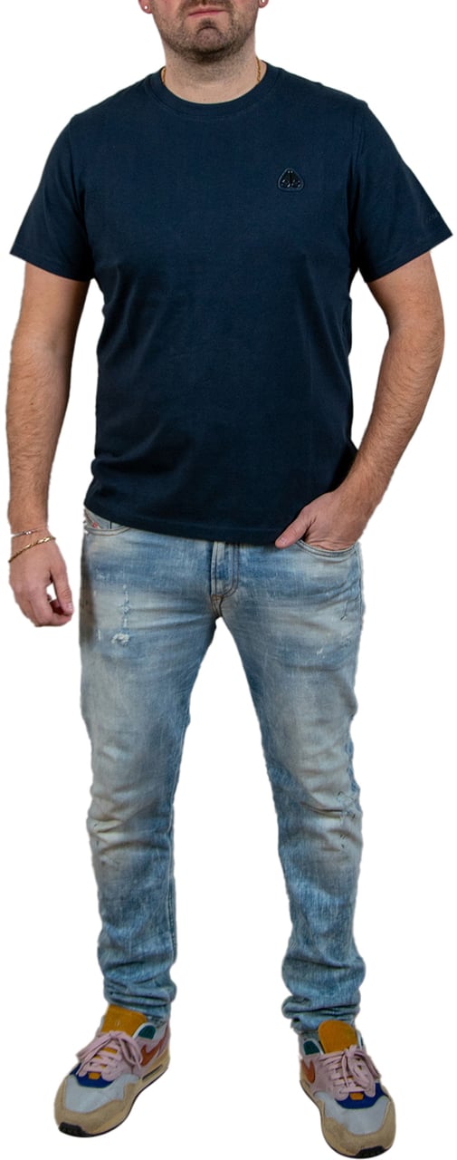 Moose Knuckles Crescent Tee Blauw