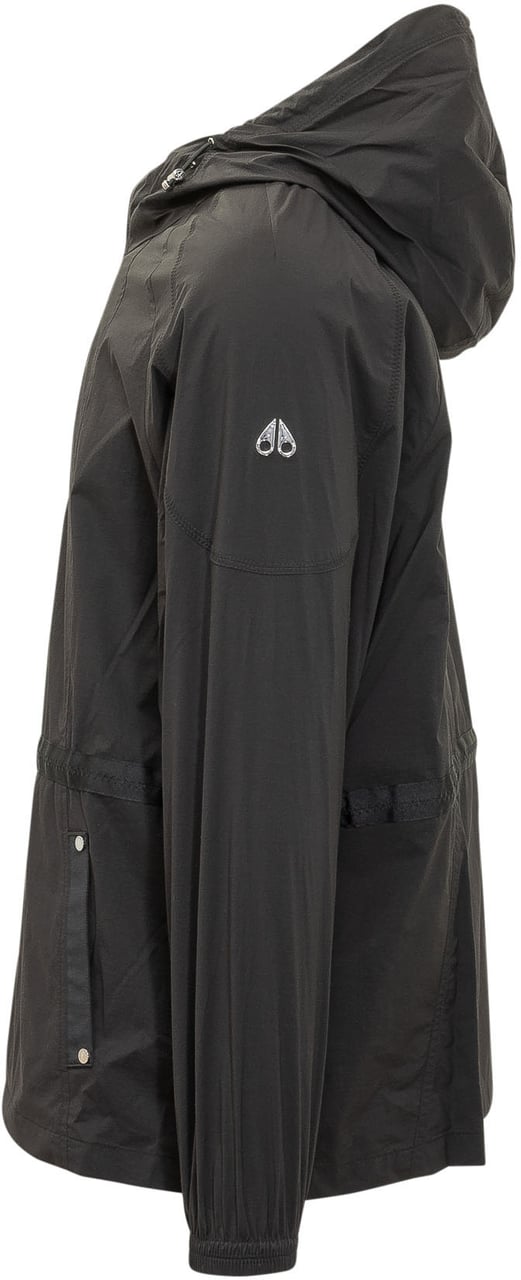 Moose Knuckles Giacca con Cappuccio e Zip Donkergrijs
