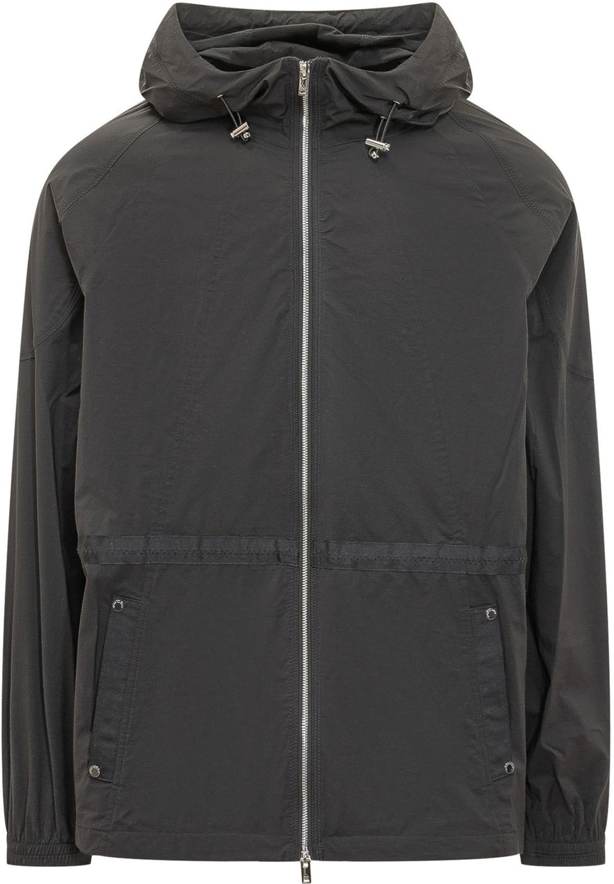 Moose Knuckles Giacca con Cappuccio e Zip Donkergrijs