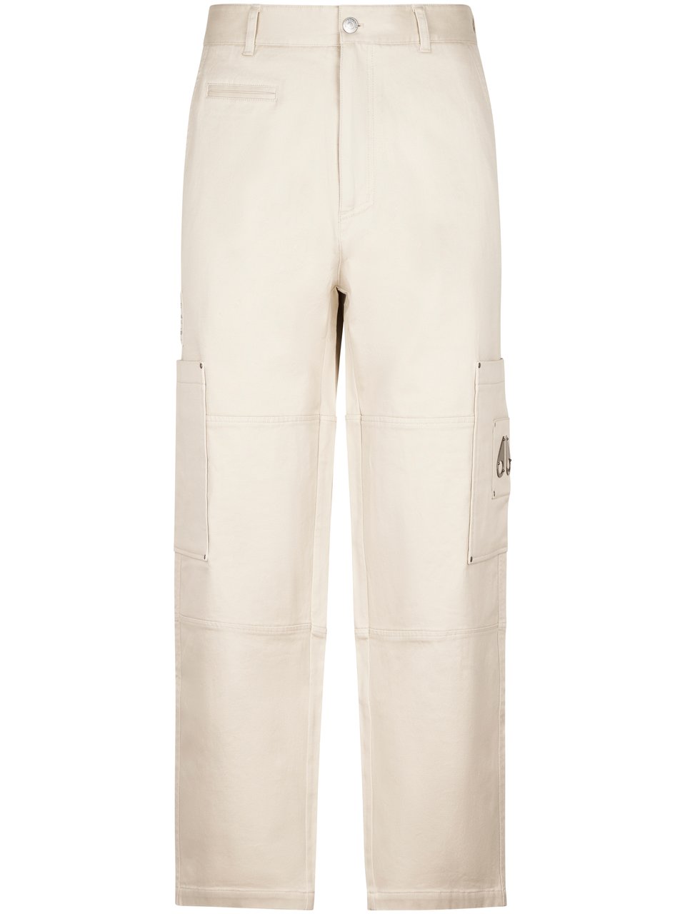 Moose Knuckles Straight-Leg Cargo Pants with Distinctive Logo Patch Neutraal