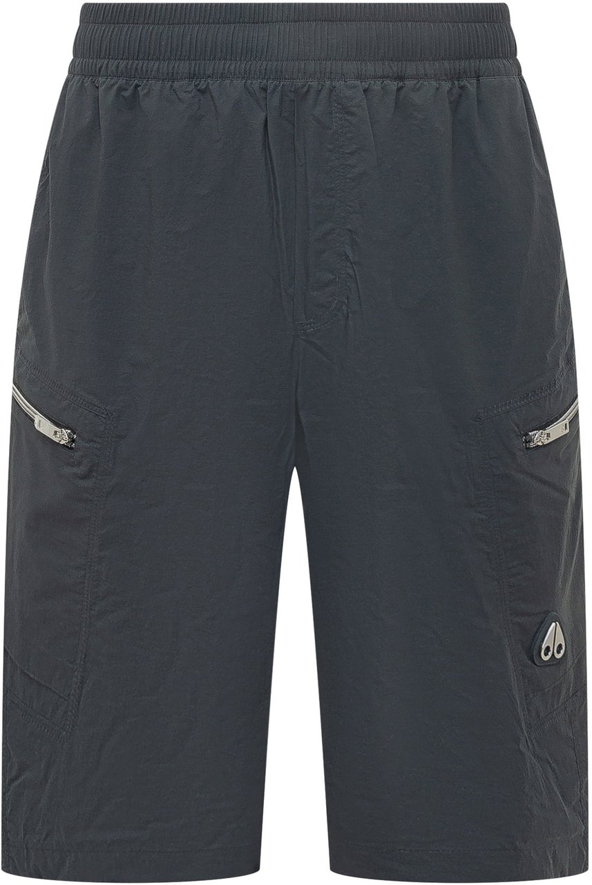 Moose Knuckles Bermuda Cargo con Tasche con Zip Donkergrijs