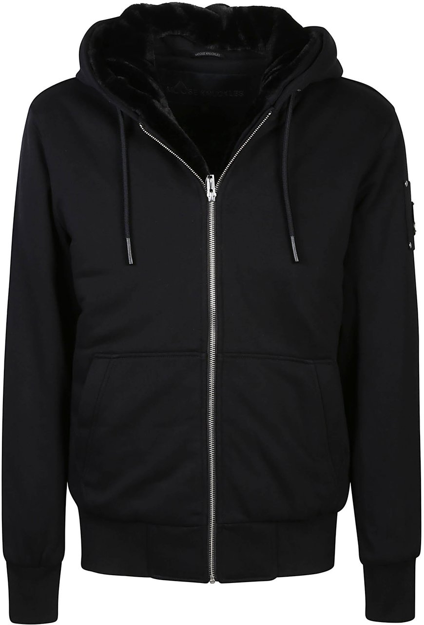 Moose Knuckles Classic Bunny Sweatshirt Black Zwart