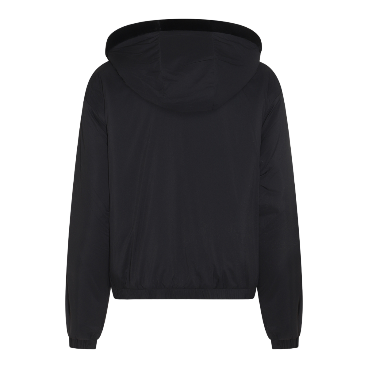 Moose Knuckles Black Minimalist Jacket with Plush-Lined Hood Zwart