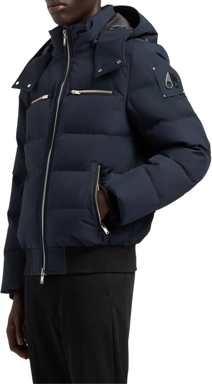 Moose Knuckles Moose Knuckles Cloud Bomber Bomberjacks Donkerblauw M35mb005n Blauw