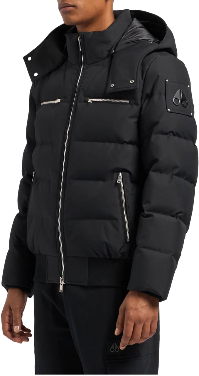 Moose Knuckles Moose Knuckles Cloud Bomber Bomberjacks Zwart M35mb005n Zwart